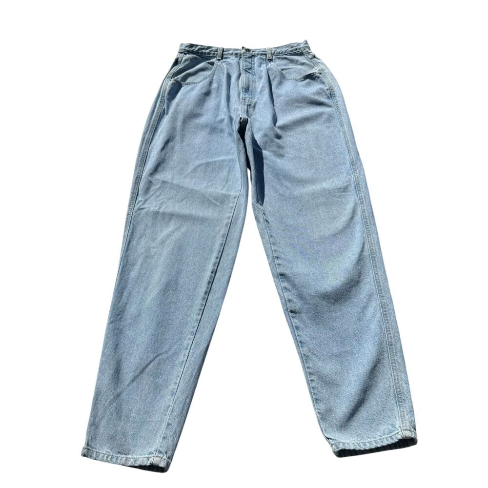 Vintage Brittania High Rise Tapered Jeans 31x31 Light Wash 100% Cotton 14 Tall